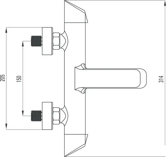 Смеситель Deante Arnika BQA N10M - фото товара