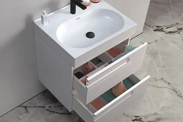 Belux Тумба под умывальник Стокгольм НП 70-02 (1, белый глянцевый) – фото товара