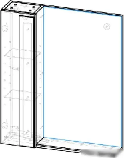 Garda Шкаф с зеркалом Sorento 3-700L – фото товара