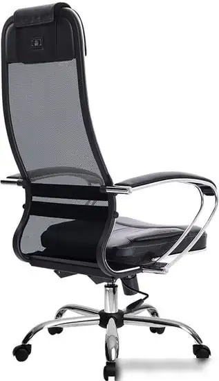 Кресло Metta SU-1-BK Комплект 5, Ch ов/сечен (пластиковые ролики, черный) – фото товара