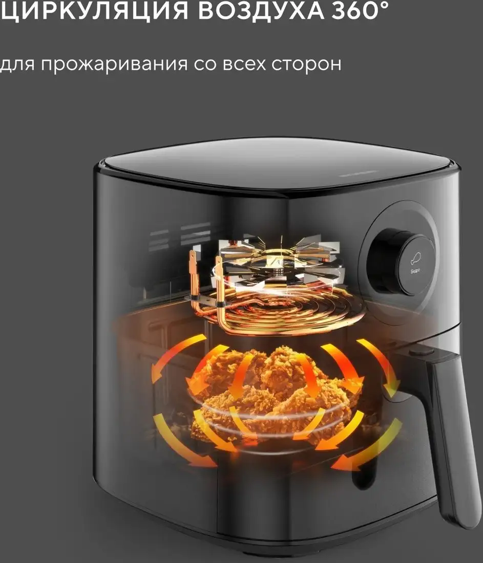 Аэрогриль (аэрофритюрница) Hyundai HYF-5003 – фото товара