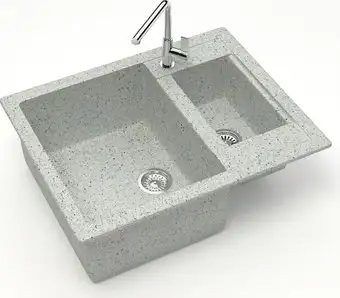 Кухонная мойка MARRBAXX Карельский камень модель 19/Q10 (светло-серый) - изображение в каталоге