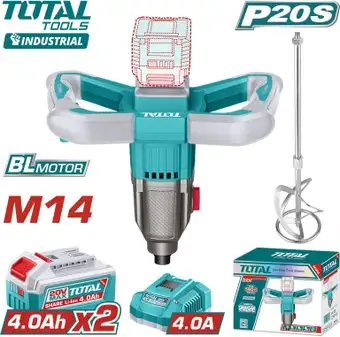 Строительный миксер Total TMXLI20162 (с 2-мя АКБ) – изображение в каталоге