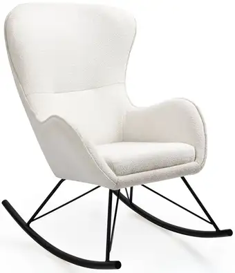 Кресло-качалка Halmar Liberto (белый) – изображение в каталоге