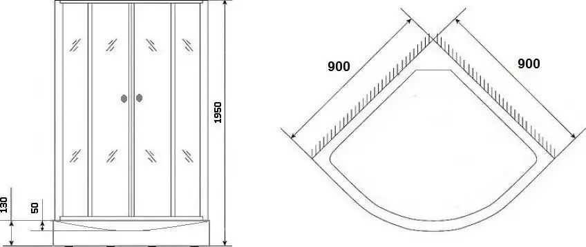 Душевой уголок Grossberg PB 69 - фото товара