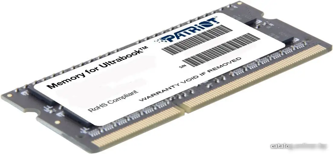 Оперативная память Patriot Memory for Ultrabook 8GB DDR3 SO-DIMM PC3-12800 (PSD38G1600L2S) – фото товара