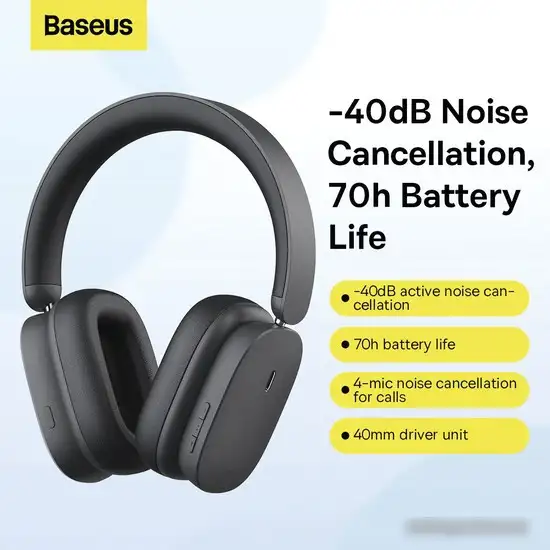 Наушники Baseus Bowie H1 (черный) – фото товара