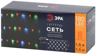 Световой дождь ЭРА ENIS-01M LED Сеть 1.8x1.5 м мультиколор – изображение в каталоге