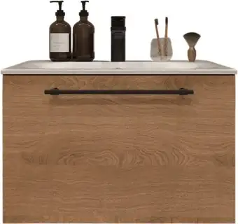 TERMINUS Тумба с умывальником Вента 60x38x45 с 1 ящиком VEN10601300001O (шпон дуб) – изображение в каталоге