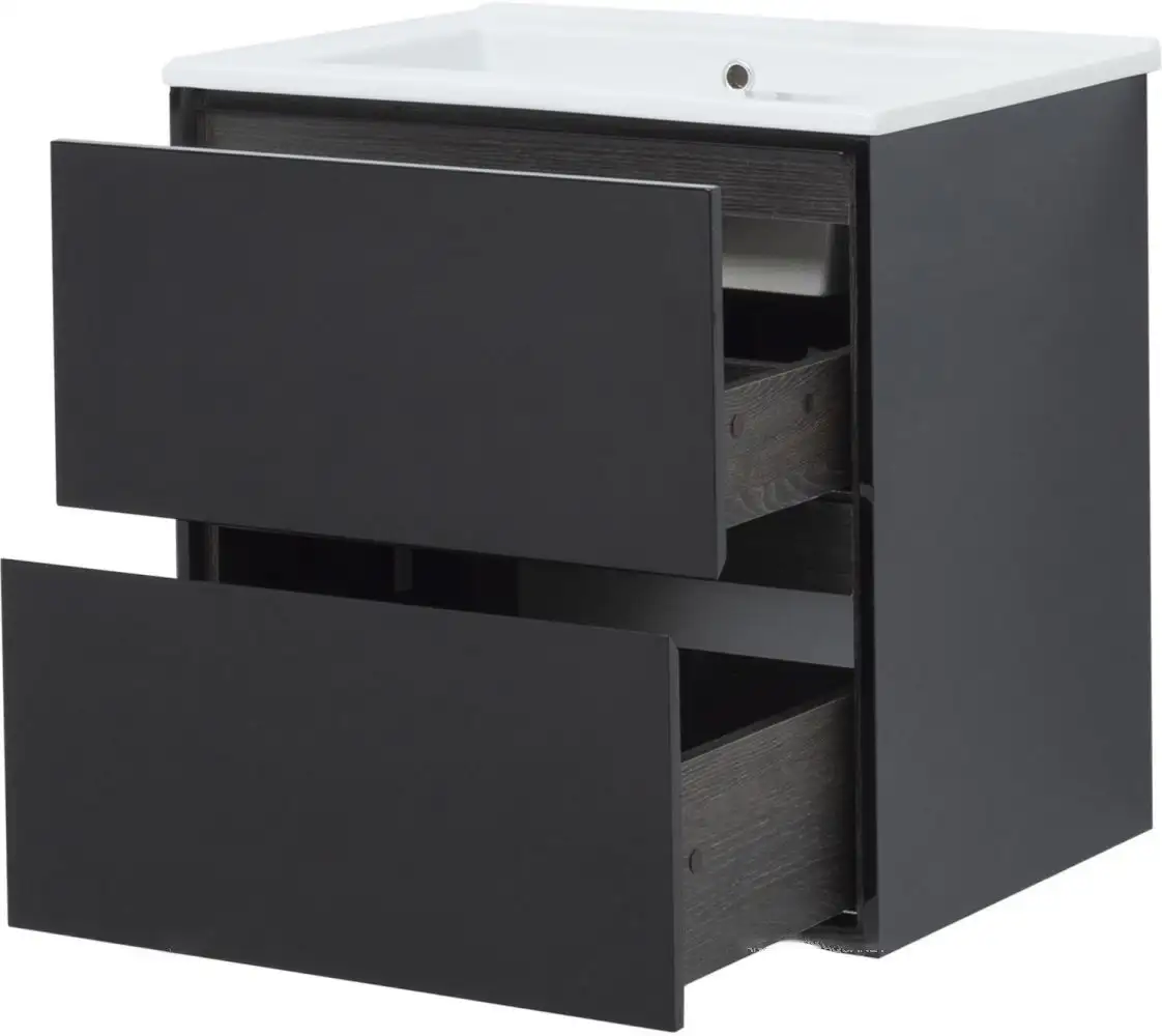 Aquanet Тумба под умывальник Милан 65 306379 (черный глянец) – фото товара