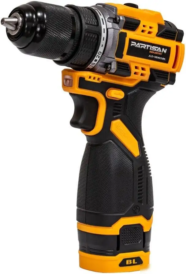 Дрель-шуруповерт Partisan AD-1660BL (с 2-мя АКБ, кейс) – фото товара