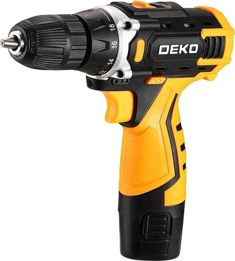Дрель-шуруповерт Deko DKCD12V Set1 083-1022 (с 2-мя АКБ, кейс) – фото товара