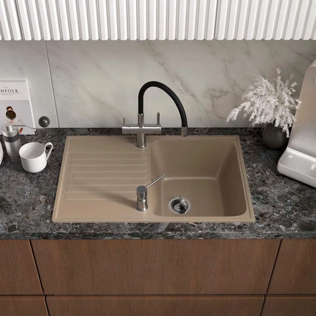 Кухонная мойка Reflexion Bolero RF0574BE - фото товара