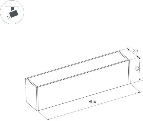 Трековый светильник Arlight MAG-FLAT-45-L805-24W Warm3000 026958 – фото товара