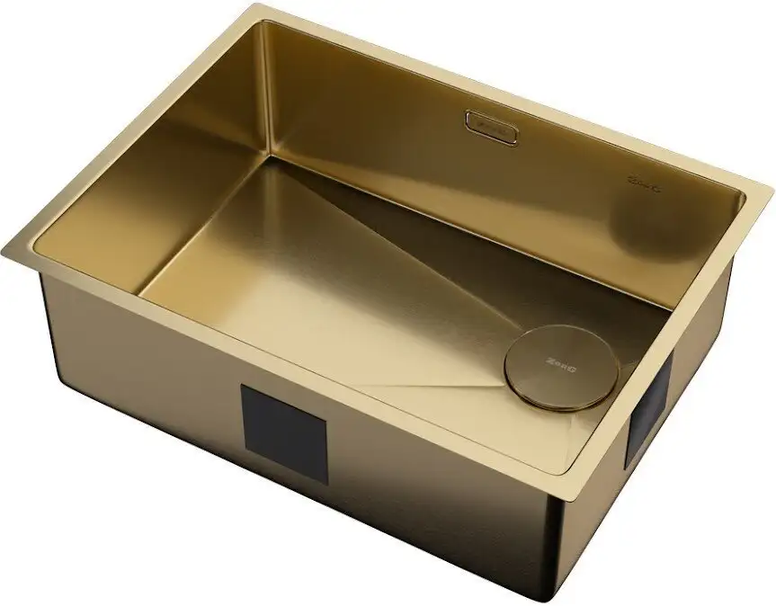 Кухонная мойка ZorG Zerox 59 U / IF Side SF PVD Gold - фото товара