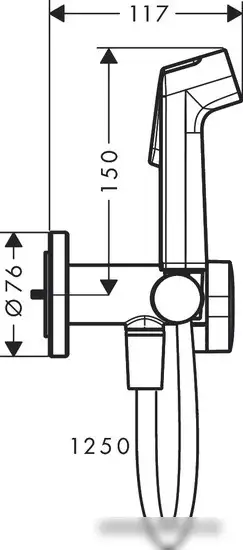 Гигиенический душ Hansgrohe Bidette 1jet S 29232670 - фото товара