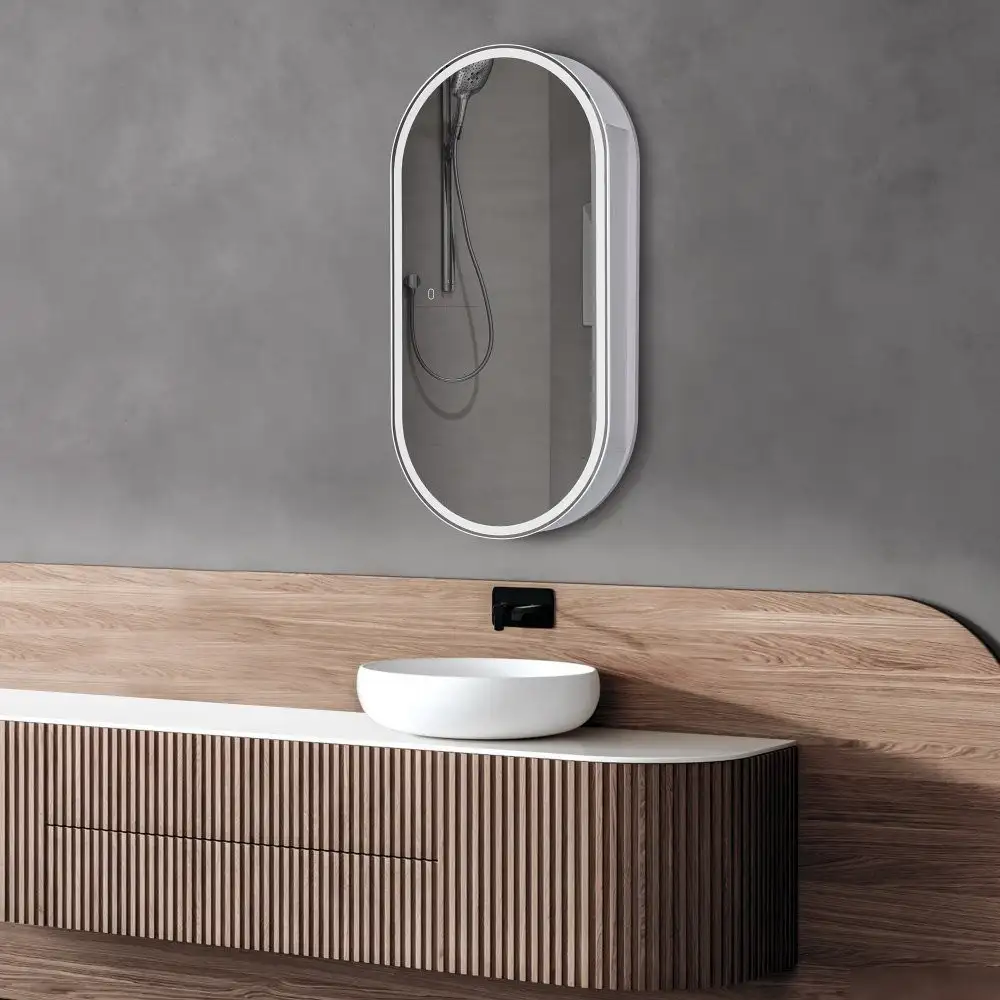 Abber Шкаф с зеркалом Kontur AG6339S (белый матовый) – фото товара