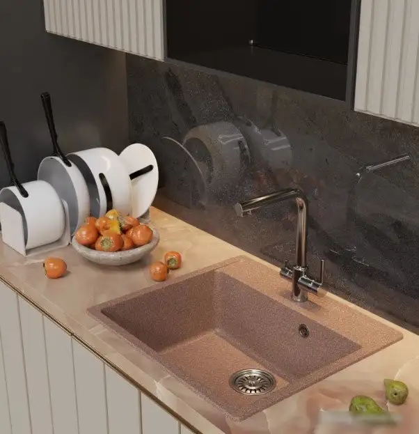 Кухонная мойка Mixline ML-GM15 551913 (терракотовый) - фото товара