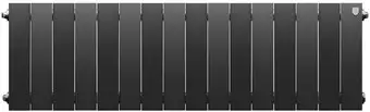 Биметаллический радиатор Royal Thermo PianoForte 300 Silver Noir Sable (16 секций)