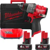 Ударная дрель-шуруповерт Milwaukee M12 FUEL M12FPD2-602X 4933479870 (с 2-мя АКБ 6 Ач, кейс) – изображение в каталоге
