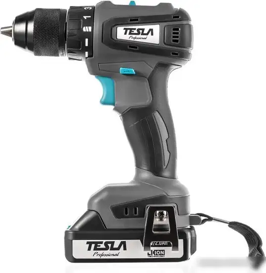 Дрель-шуруповерт Tesla TCD18BL 840369 (с 2-мя АКБ, кейс) – фото товара