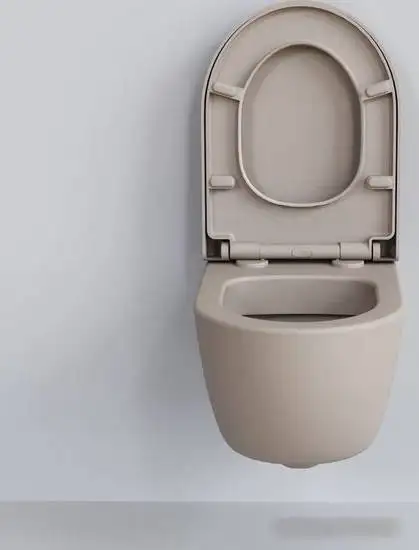 Унитаз Ambassador Abner 103T20401R (бежевый матовый, с толстым сиденьем) - фото товара