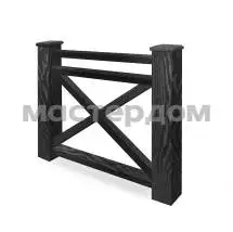 Комплект ограждения ДПК SW Arbor 1000х1000, Черный