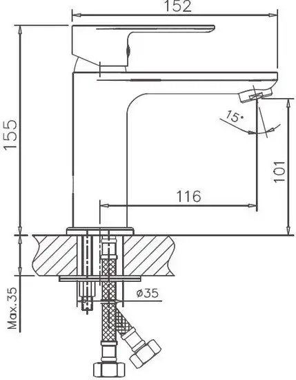 Смеситель Haiba HB10505-8 (белый/хром) - фото товара