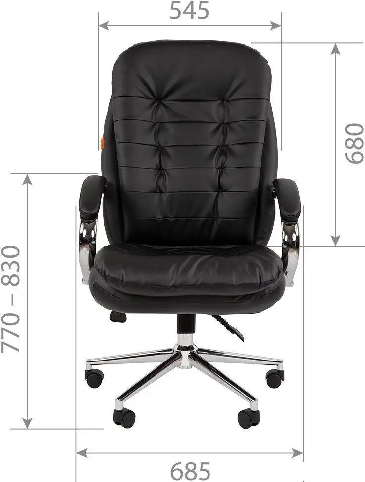 Офисное кресло CHAIRMAN 795 Эко (экокожа черный) – фото товара