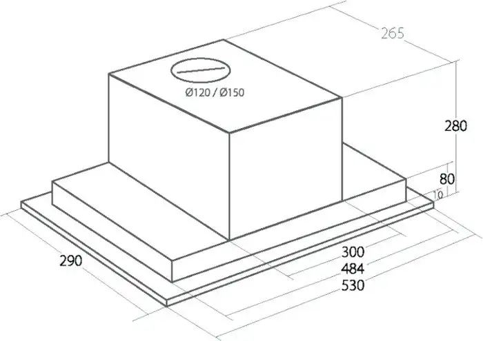 Кухонная вытяжка Akpo Neva eco WK-4 (нержавеющая сталь) - фото товара