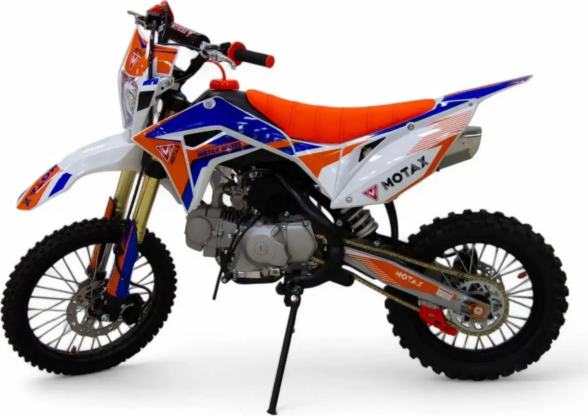 Мотоцикл Motax MX 125 17/14 (черный/белый/оранжевый) – фото товара