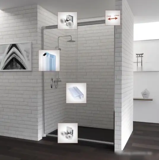 Душевая дверь RGW PA-016 170 (хром/прозрачное стекло) - фото товара