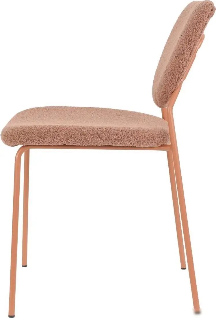 Стул Stool Group Gigi DRC-9155-B (коричневый букле/ножки розовые) – фото товара