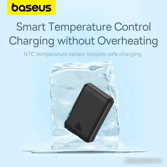 Внешний аккумулятор Baseus Magnetic Mini Air Wireless Fast Charge Power Bank 20W 10000mAh (черный) – фото товара