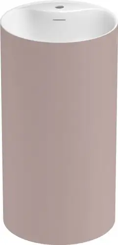 Умывальник Wellsee Chalice Perfection 230630000 (отдельностоящий, с отверстием под смеситель, цвет матовый светло-розовый/глянцевый белый) - изображение в каталоге