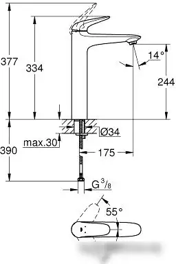 Смеситель Grohe Eurostyle 23719003 - фото товара