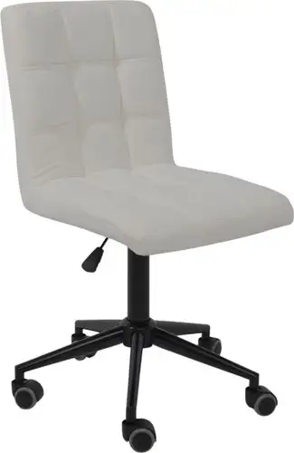 Офисное кресло AksHome Sonata (молочный шенилл Ote Canna 100/черный) – изображение в каталоге