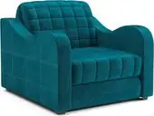 Кресло-кровать Мебель-АРС Барон №4 НПБ (бархат, синий/зеленый Star Velvet 43 Black Green) – изображение в каталоге