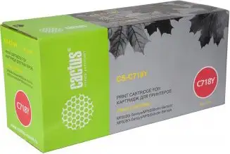Картридж CACTUS CS-C718Y (аналог Canon 718 Yellow (265B002AA)) – изображение в каталоге
