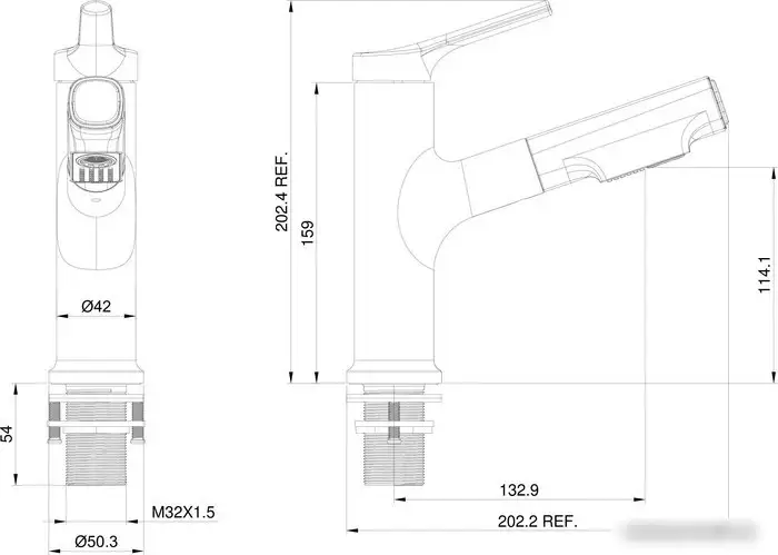 Смеситель Wonzon&Woghand WW-A40862-MB - фото товара