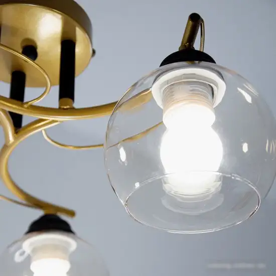 Люстра средней высоты Элетех Лия/3 НПБ 01-3x60-187 1005404364 (золото)