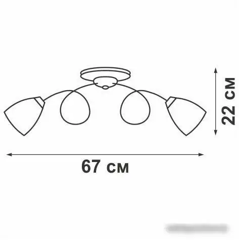 Люстра средней высоты Vitaluce V1538/5PL – фото товара