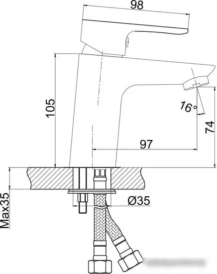 Смеситель Cersanit Cersania 63030 - фото товара
