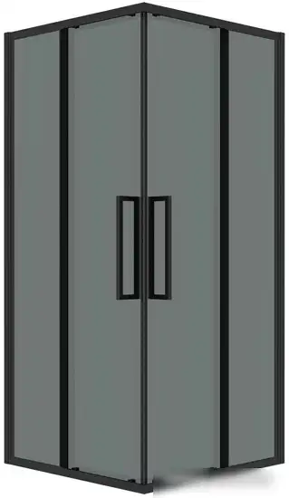 Душевой уголок Grossman Cosmo 100x100x195 300.K33.02.1010.21.10 (черный матовый/тонированное стекло)