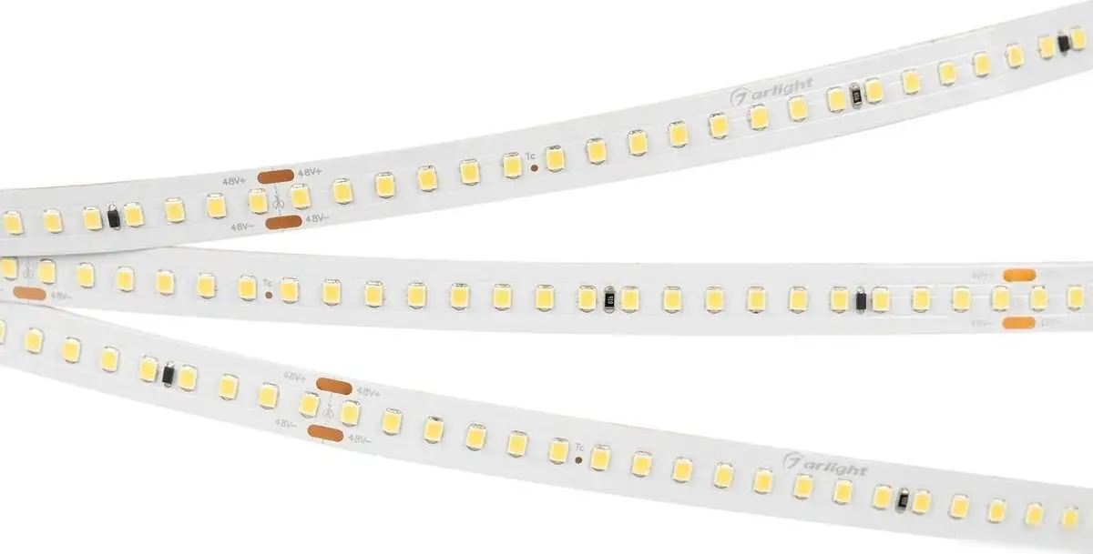 Светодиодная лента Arlight 8W/m 144Led/m 2835SMD теплый белый 50M IC-A144-12mm 48V Warm3500 028632(2) – фото товара