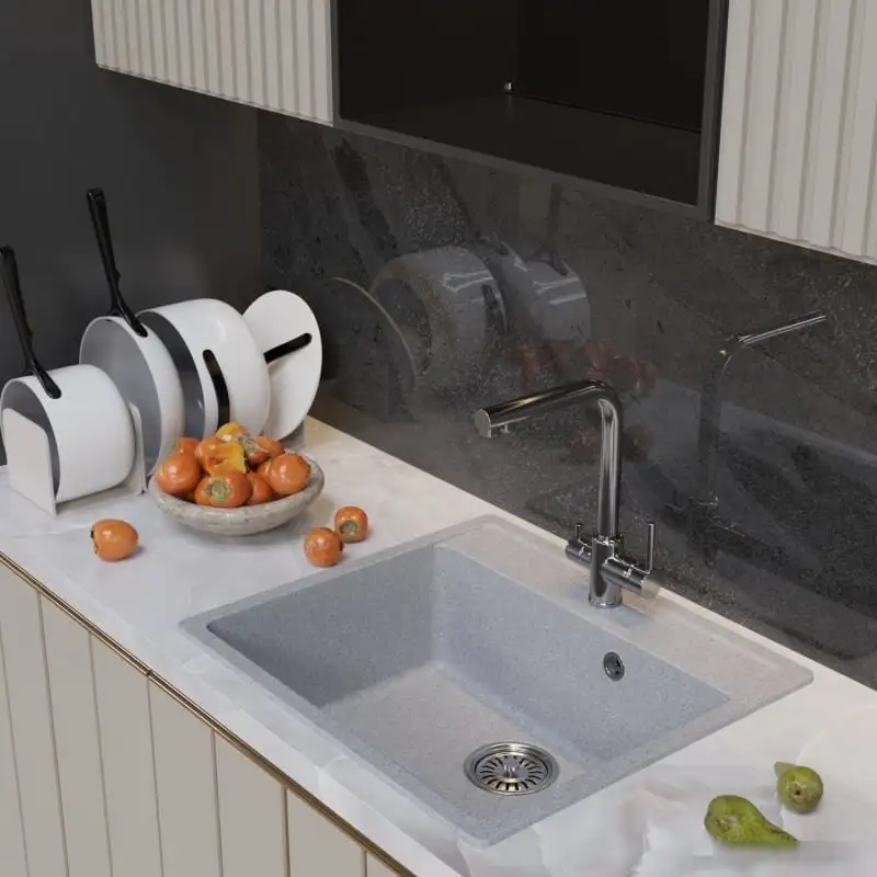 Кухонная мойка Mixline ML-GM15 551916 (серый) - фото товара