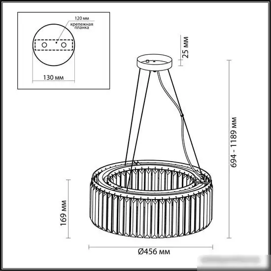Подвесная люстра Odeon Light Vassa 4987/6 – фото товара