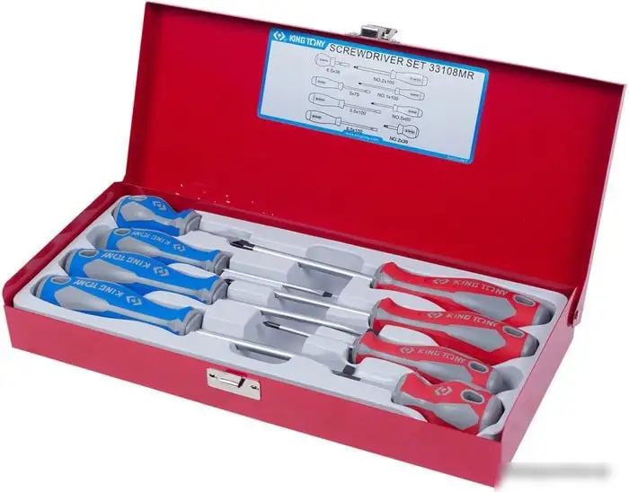 Набор отверток King Tony 33108MR (8 предметов) – фото товара