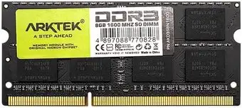 Оперативная память Arktek 8ГБ DDR3 SODIMM 1600 МГц AKD3S8N1600 – изображение в каталоге