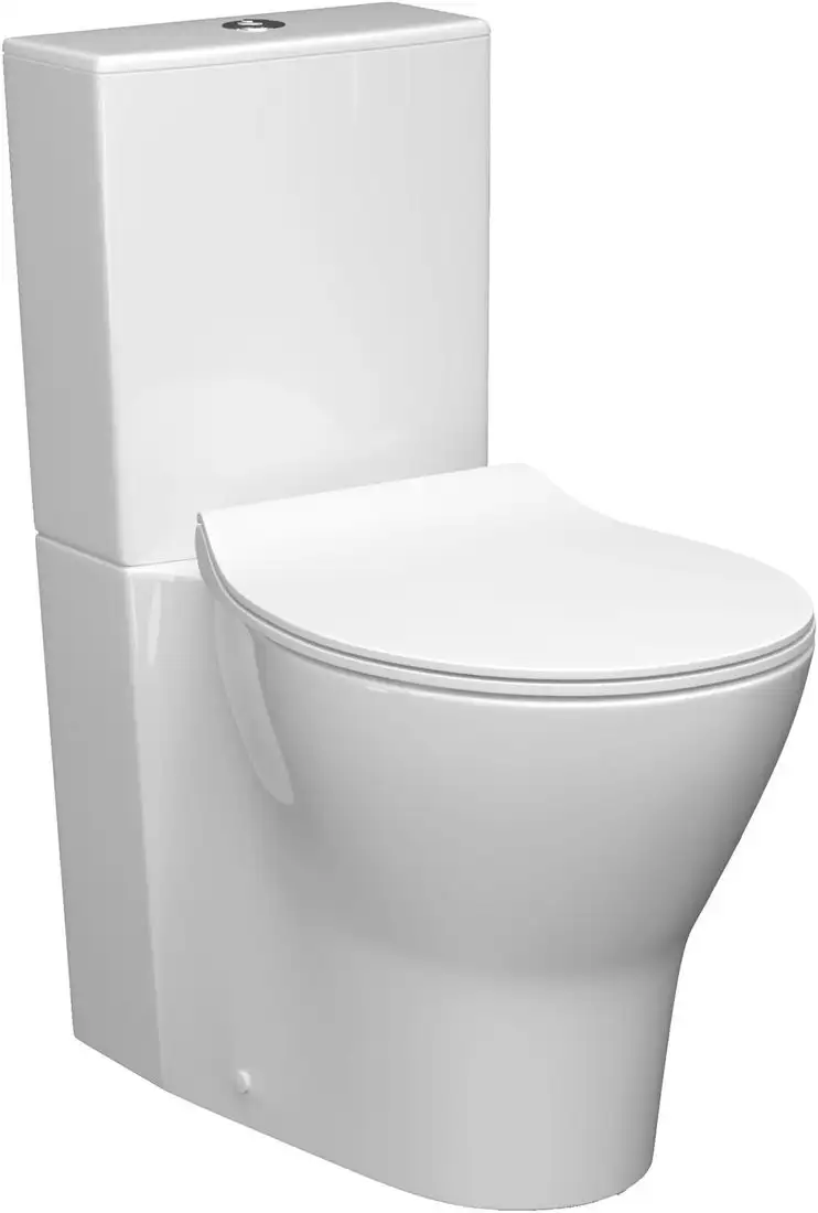 Унитаз напольный Керамин Сканди Slim МЛ 2-режим (белый) - фото товара